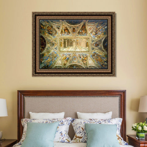 INVIN ART Framed Canvas Art Giclee Print Series#051 by Raphael/Raffaello Sanzio Wall Art Living Room Home Office Decorations