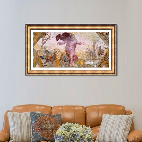 INVIN ART Framed Canvas Art Giclee Print Series#053 by Raphael/Raffaello Sanzio Wall Art Living Room Home Office Decorations