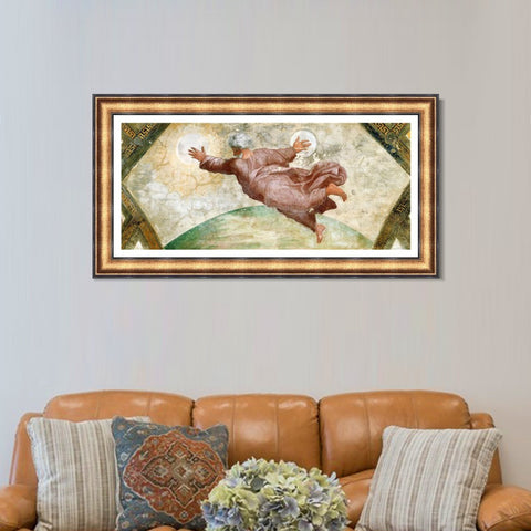 INVIN ART Framed Canvas Art Giclee Print Series#054 by Raphael/Raffaello Sanzio Wall Art Living Room Home Office Decorations
