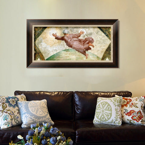 INVIN ART Framed Canvas Art Giclee Print Series#054 by Raphael/Raffaello Sanzio Wall Art Living Room Home Office Decorations