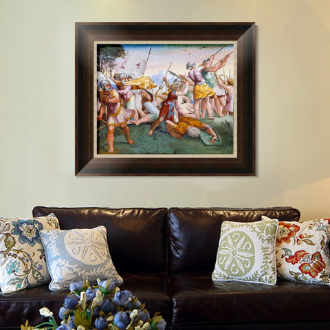 INVIN ART Framed Canvas Art Giclee Print Series#056 by Raphael/Raffaello Sanzio Wall Art Living Room Home Office Decorations