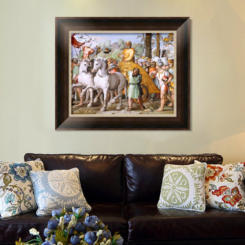 INVIN ART Framed Canvas Art Giclee Print Series#057 by Raphael/Raffaello Sanzio Wall Art Living Room Home Office Decorations