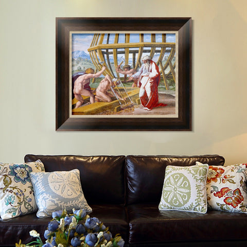 INVIN ART Framed Canvas Art Giclee Print Series#059 by Raphael/Raffaello Sanzio Wall Art Living Room Home Office Decorations