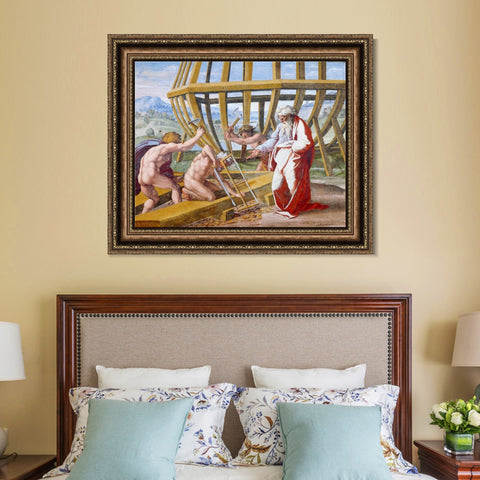 INVIN ART Framed Canvas Art Giclee Print Series#059 by Raphael/Raffaello Sanzio Wall Art Living Room Home Office Decorations