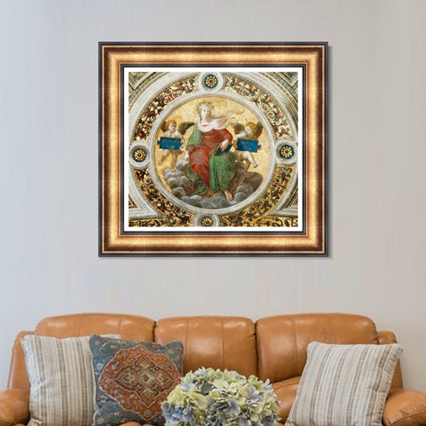 INVIN ART Framed Canvas Art Giclee Print Series#060 by Raphael/Raffaello Sanzio Wall Art Living Room Home Office Decorations