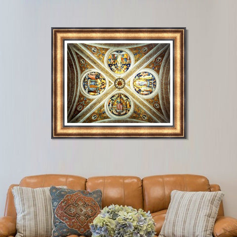 INVIN ART Framed Canvas Art Giclee Print Series#061 by Raphael/Raffaello Sanzio Wall Art Living Room Home Office Decorations