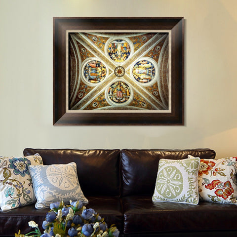 INVIN ART Framed Canvas Art Giclee Print Series#061 by Raphael/Raffaello Sanzio Wall Art Living Room Home Office Decorations