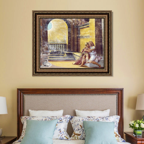 INVIN ART Framed Canvas Art Giclee Print Series#062 by Raphael/Raffaello Sanzio Wall Art Living Room Home Office Decorations