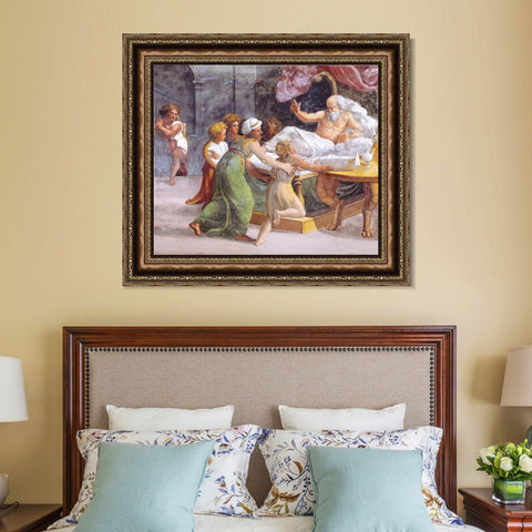 INVIN ART Framed Canvas Art Giclee Print Series#063 by Raphael/Raffaello Sanzio Wall Art Living Room Home Office Decorations