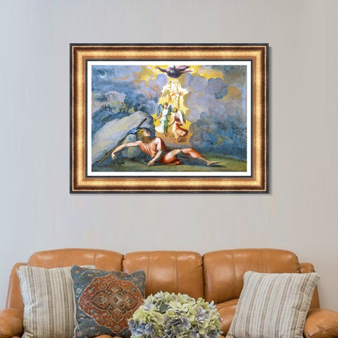 INVIN ART Framed Canvas Art Giclee Print Series#064 by Raphael/Raffaello Sanzio Wall Art Living Room Home Office Decorations