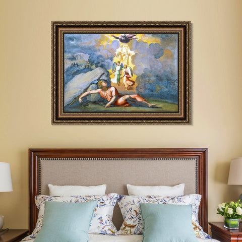 INVIN ART Framed Canvas Art Giclee Print Series#064 by Raphael/Raffaello Sanzio Wall Art Living Room Home Office Decorations