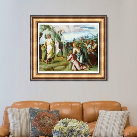 INVIN ART Framed Canvas Art Giclee Print Series#068 by Raphael/Raffaello Sanzio Wall Art Living Room Home Office Decorations