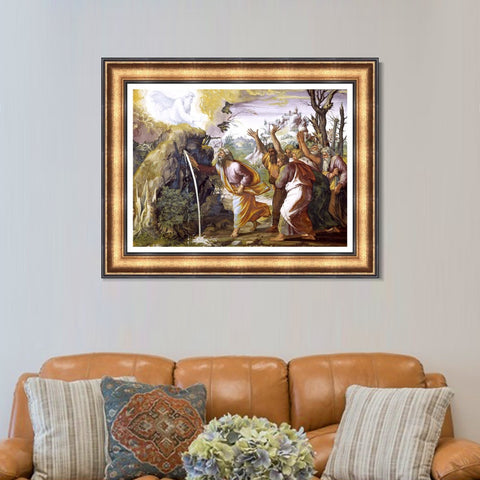 INVIN ART Framed Canvas Art Giclee Print Series#070 by Raphael/Raffaello Sanzio Wall Art Living Room Home Office Decorations