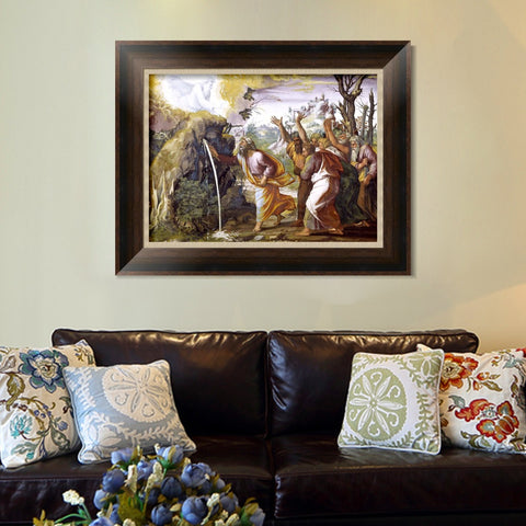 INVIN ART Framed Canvas Art Giclee Print Series#070 by Raphael/Raffaello Sanzio Wall Art Living Room Home Office Decorations