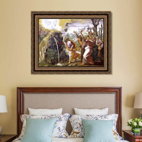 INVIN ART Framed Canvas Art Giclee Print Series#070 by Raphael/Raffaello Sanzio Wall Art Living Room Home Office Decorations