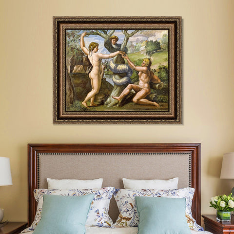 INVIN ART Framed Canvas Art Giclee Print Series#074 by Raphael/Raffaello Sanzio Wall Art Living Room Home Office Decorations