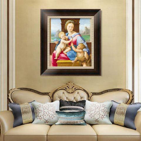 INVIN ART Framed Canvas Art Giclee Print Series#083 by Raphael/Raffaello Sanzio Wall Art Living Room Home Office Decorations