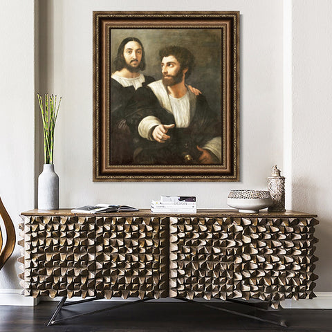 INVIN ART Framed Canvas Art Giclee Print Series#085 by Raphael/Raffaello Sanzio Wall Art Living Room Home Office Decorations