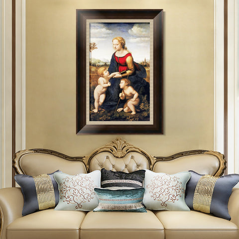 INVIN ART Framed Canvas Art Giclee Print Series#087 by Raphael/Raffaello Sanzio Wall Art Living Room Home Office Decorations