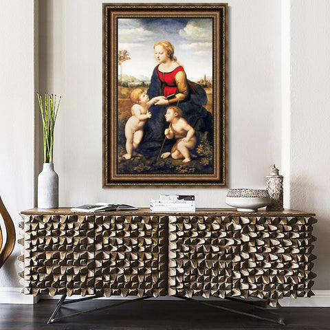 INVIN ART Framed Canvas Art Giclee Print Series#087 by Raphael/Raffaello Sanzio Wall Art Living Room Home Office Decorations