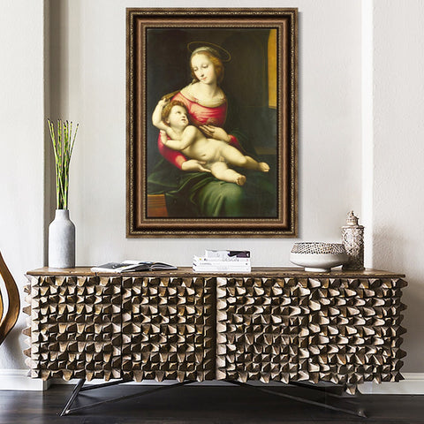 INVIN ART Framed Canvas Art Giclee Print Series#091 by Raphael/Raffaello Sanzio Wall Art Living Room Home Office Decorations