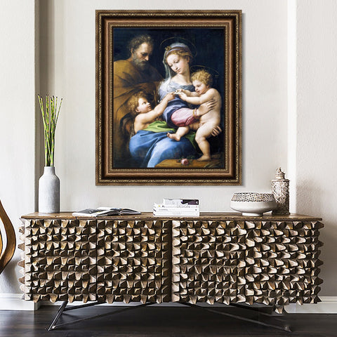 INVIN ART Framed Canvas Art Giclee Print Series#093 by Raphael/Raffaello Sanzio Wall Art Living Room Home Office Decorations