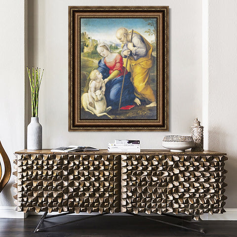 INVIN ART Framed Canvas Art Giclee Print Series#095 by Raphael/Raffaello Sanzio Wall Art Living Room Home Office Decorations