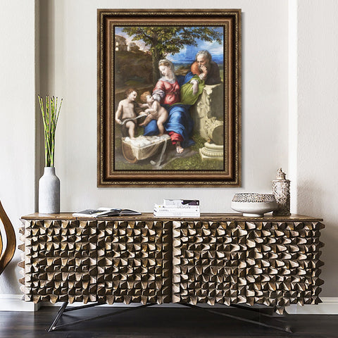 INVIN ART Framed Canvas Art Giclee Print Series#096 by Raphael/Raffaello Sanzio Wall Art Living Room Home Office Decorations