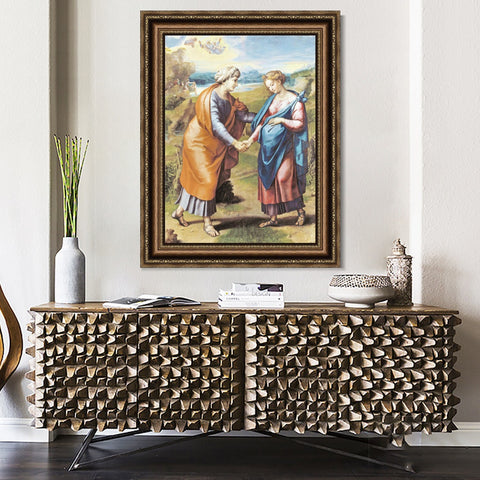 INVIN ART Framed Canvas Art Giclee Print Series#099 by Raphael/Raffaello Sanzio Wall Art Living Room Home Office Decorations