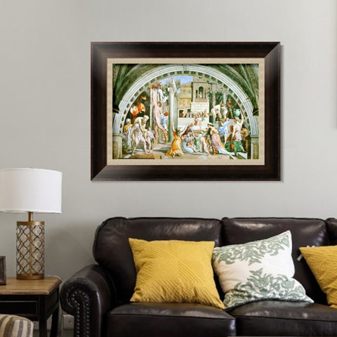 INVIN ART Framed Canvas Art Giclee Print Series#115 by Raphael/Raffaello Sanzio Wall Art Living Room Home Office Decorations
