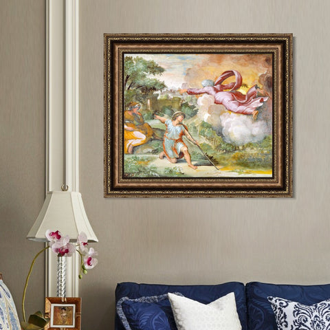 INVIN ART Framed Canvas Art Giclee Print Series#117 by Raphael/Raffaello Sanzio Wall Art Living Room Home Office Decorations
