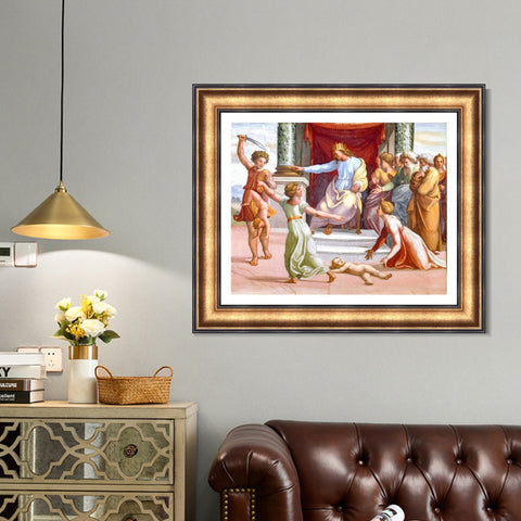 INVIN ART Framed Canvas Art Giclee Print Series#121 by Raphael/Raffaello Sanzio Wall Art Living Room Home Office Decorations