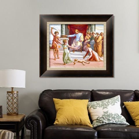 INVIN ART Framed Canvas Art Giclee Print Series#121 by Raphael/Raffaello Sanzio Wall Art Living Room Home Office Decorations
