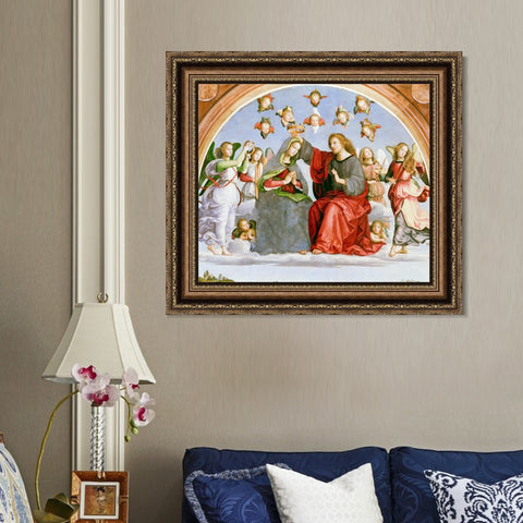 INVIN ART Framed Canvas Art Giclee Print Series#127 by Raphael/Raffaello Sanzio Wall Art Living Room Home Office Decorations