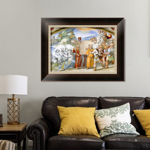 INVIN ART Framed Canvas Art Giclee Print Series#128 by Raphael/Raffaello Sanzio Wall Art Living Room Home Office Decorations