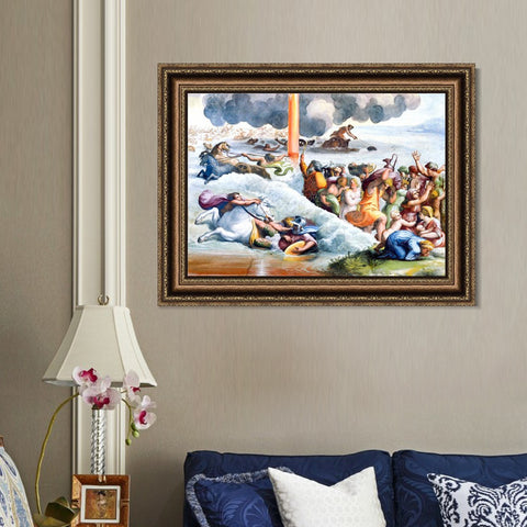 INVIN ART Framed Canvas Art Giclee Print Series#129 by Raphael/Raffaello Sanzio Wall Art Living Room Home Office Decorations