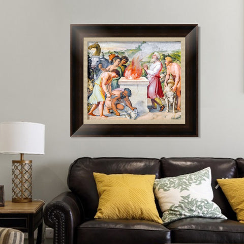 INVIN ART Framed Canvas Art Giclee Print Series#132 by Raphael/Raffaello Sanzio Wall Art Living Room Home Office Decorations