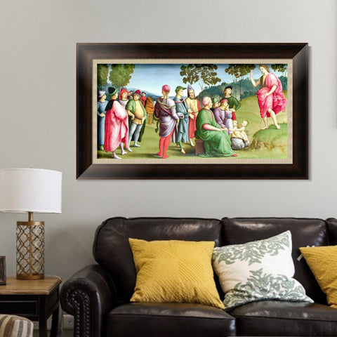 INVIN ART Framed Canvas Art Giclee Print Series#133 by Raphael/Raffaello Sanzio Wall Art Living Room Home Office Decorations