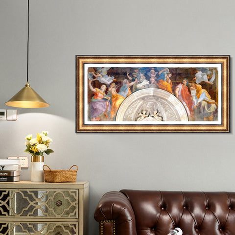INVIN ART Framed Canvas Art Giclee Print Series#135 by Raphael/Raffaello Sanzio Wall Art Living Room Home Office Decorations