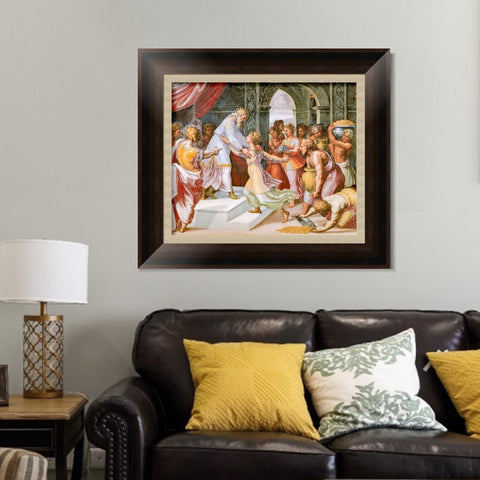 INVIN ART Framed Canvas Art Giclee Print Series#136 by Raphael/Raffaello Sanzio Wall Art Living Room Home Office Decorations