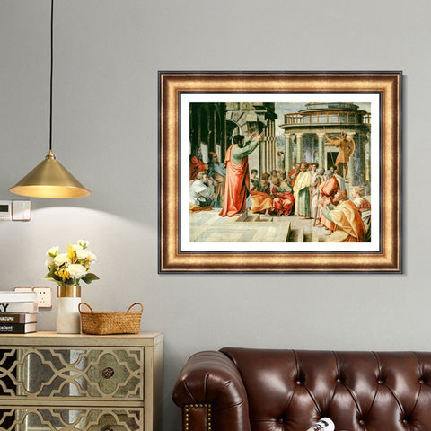 INVIN ART Framed Canvas Art Giclee Print Series#137 by Raphael/Raffaello Sanzio Wall Art Living Room Home Office Decorations