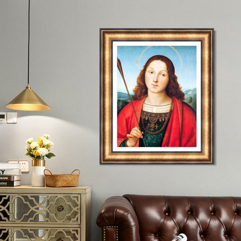 INVIN ART Framed Canvas Art Giclee Print Series#139 by Raphael/Raffaello Sanzio Wall Art Living Room Home Office Decorations