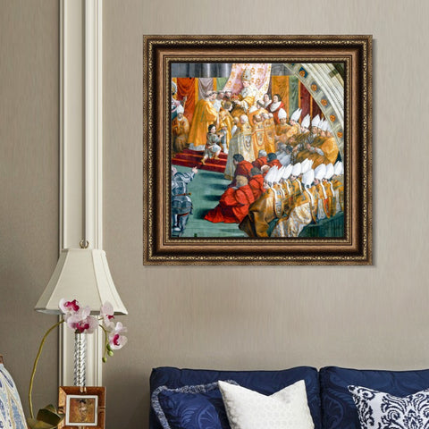 INVIN ART Framed Canvas Art Giclee Print Series#140 by Raphael/Raffaello Sanzio Wall Art Living Room Home Office Decorations