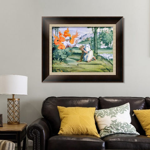 INVIN ART Framed Canvas Art Giclee Print Series#141 by Raphael/Raffaello Sanzio Wall Art Living Room Home Office Decorations