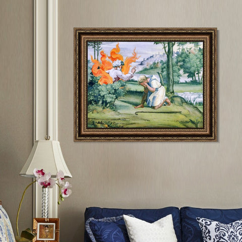 INVIN ART Framed Canvas Art Giclee Print Series#141 by Raphael/Raffaello Sanzio Wall Art Living Room Home Office Decorations