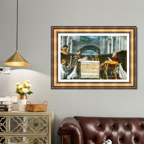INVIN ART Framed Canvas Art Giclee Print Series#143 by Raphael/Raffaello Sanzio Wall Art Living Room Home Office Decorations