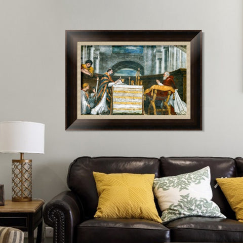 INVIN ART Framed Canvas Art Giclee Print Series#143 by Raphael/Raffaello Sanzio Wall Art Living Room Home Office Decorations
