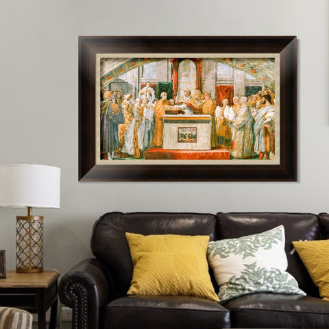 INVIN ART Framed Canvas Art Giclee Print Series#144 by Raphael/Raffaello Sanzio Wall Art Living Room Home Office Decorations