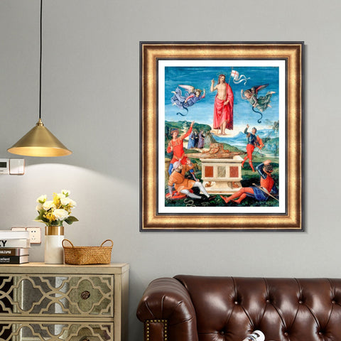 INVIN ART Framed Canvas Art Giclee Print Series#145 by Raphael/Raffaello Sanzio Wall Art Living Room Home Office Decorations