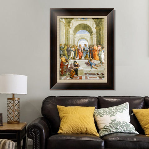 INVIN ART Framed Canvas Art Giclee Print Series#146 by Raphael/Raffaello Sanzio Wall Art Living Room Home Office Decorations